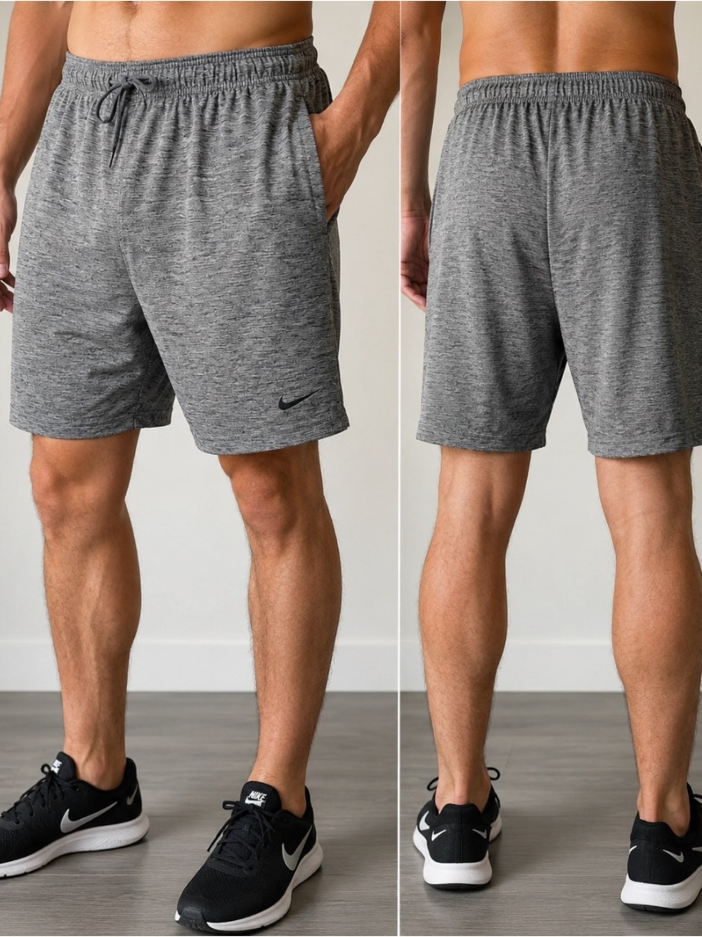 Nike Yoga Dri-FIT Gray Heather Shorts XXL